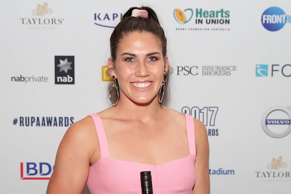 Charlotte Caslick won the people's choice player of the year in 2017. Photo: Getty Images