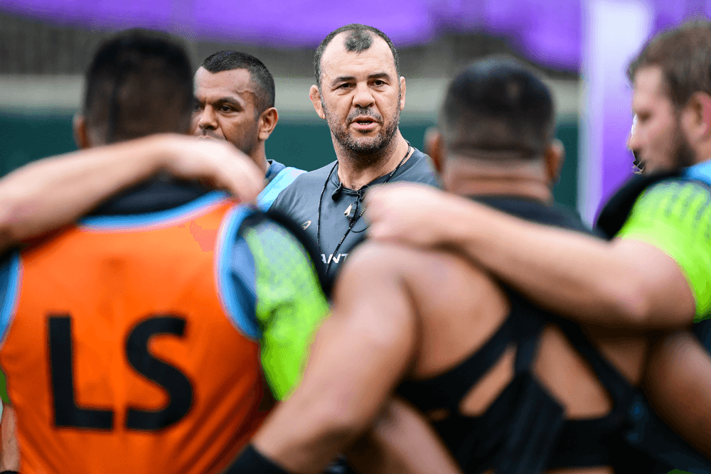 The Wallabies play Fiji in the first game of a massive triple header at the World Cup. Photo: RUGBY.com.au/Stuart Walmsley