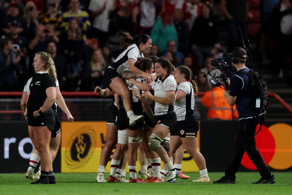 Canada ended New Zealand's title defence with victory in Bristol. Photo: Getty Images