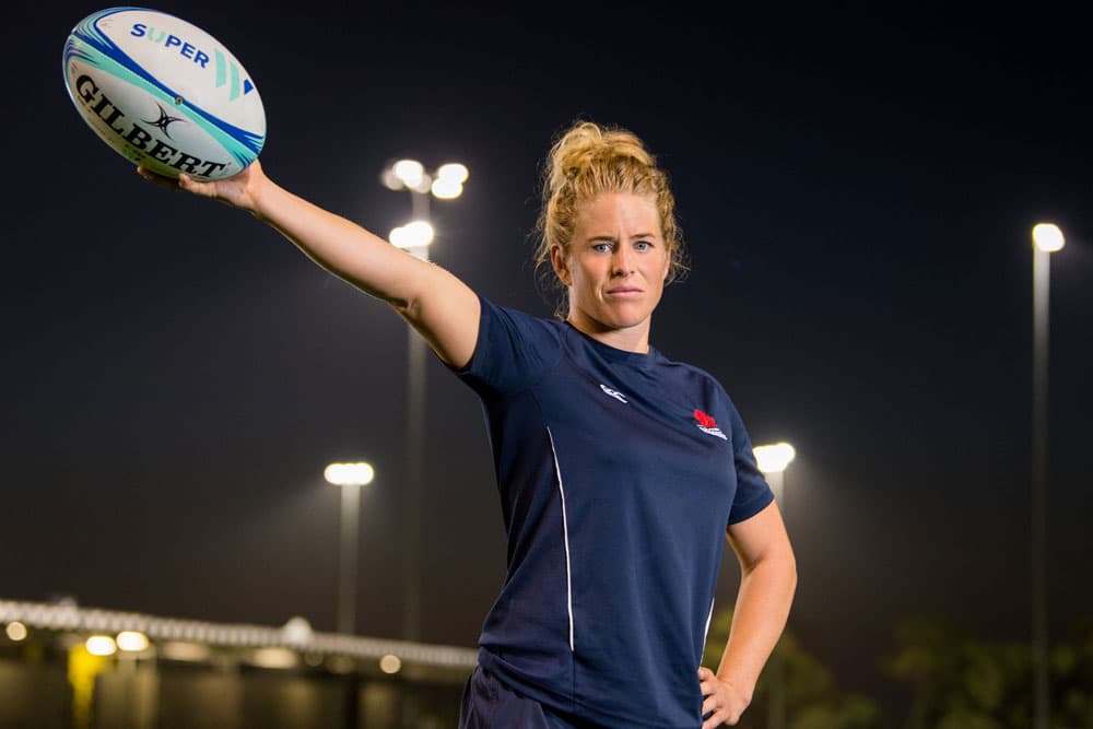 Inge Visser is embracing her second home. Photo: RUGBY.com.au/Stuart Walmsley