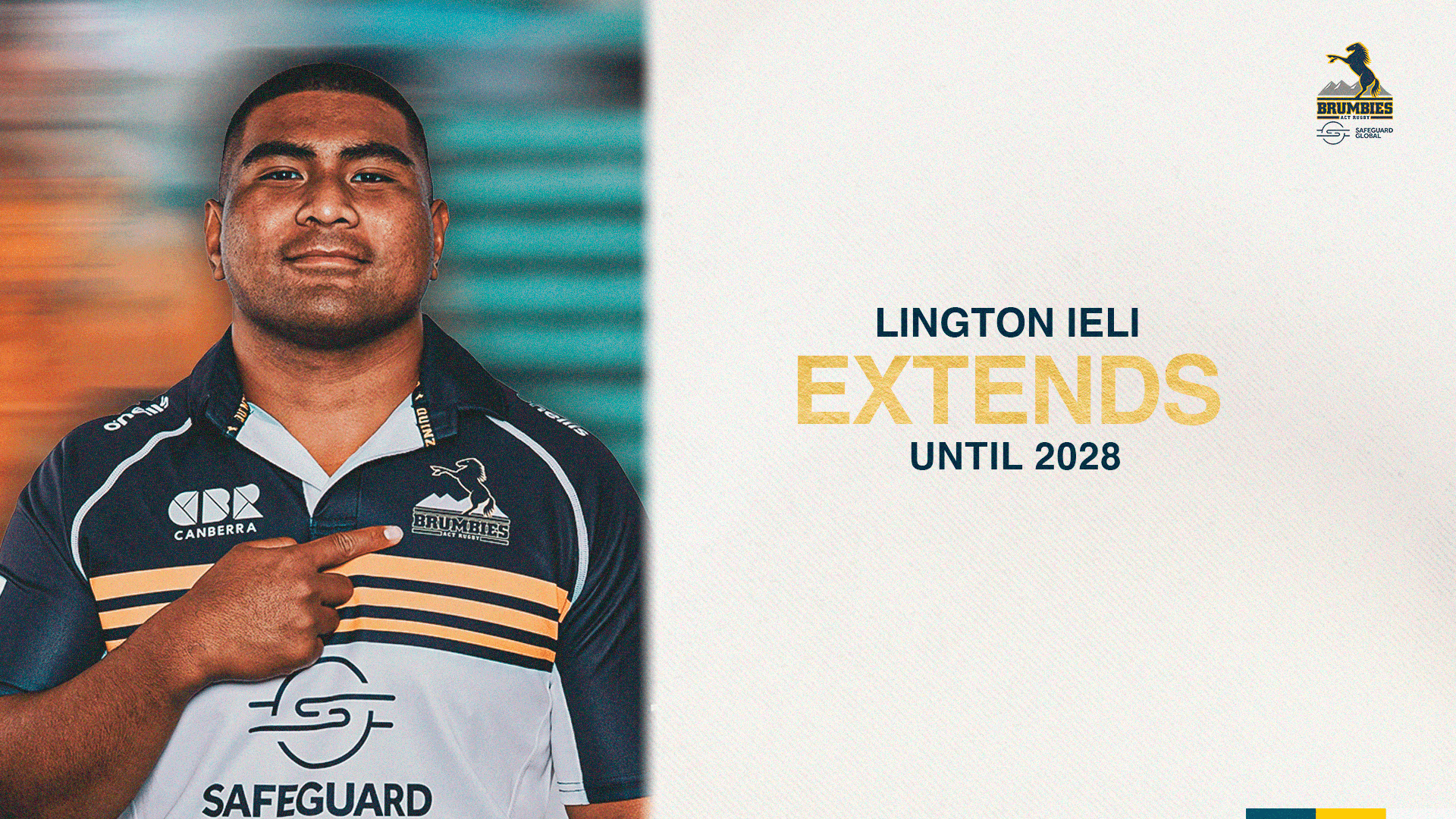 Lington Ieli signs new contract at the Brumbies until 2028