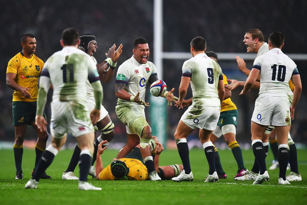 The Wallabies take on EWngland. Photo: Getty Images