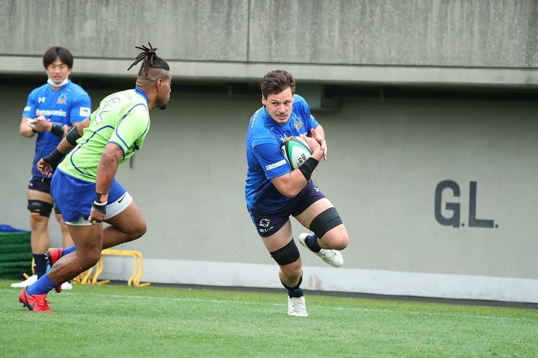 Queensland product Jack Cornelsen in action in Japan for the Panasonic Wild Knights