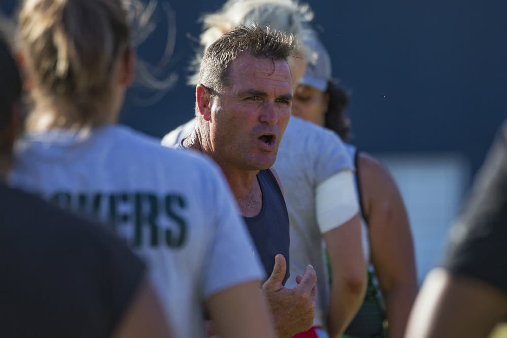 Michael Hayes is the man charged with taking the Queensland SuperW team to the top of the competition. Photo: QRU Media/Brendan Hertel