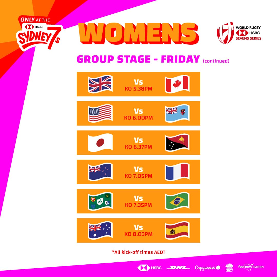 Friday Women's Schedule 2