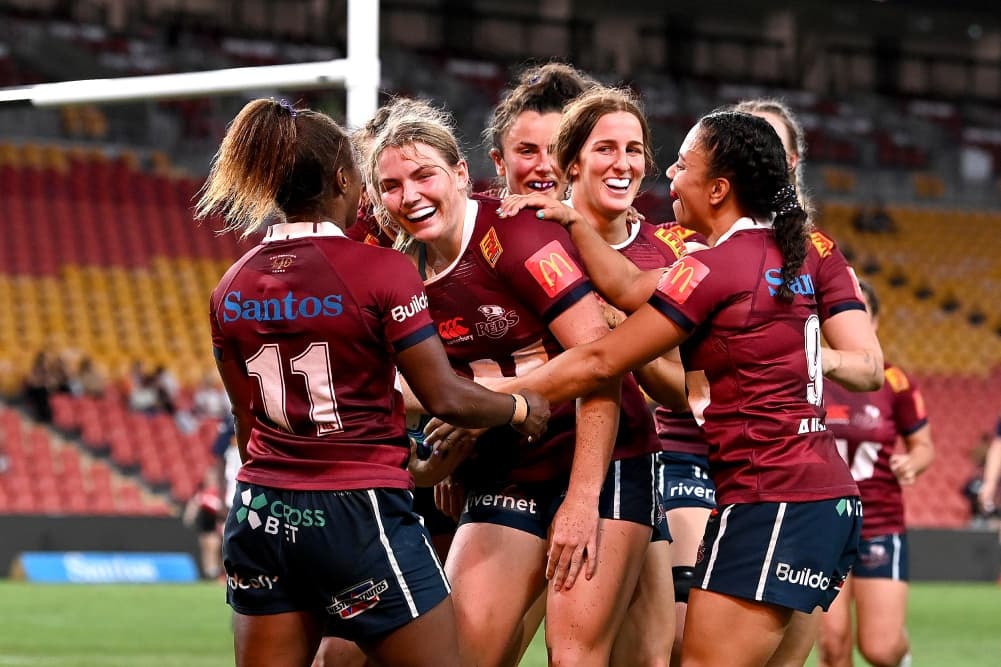 The Reds held on for victory over thew Brumbies despite a lightening delay. Photo; Getty Images