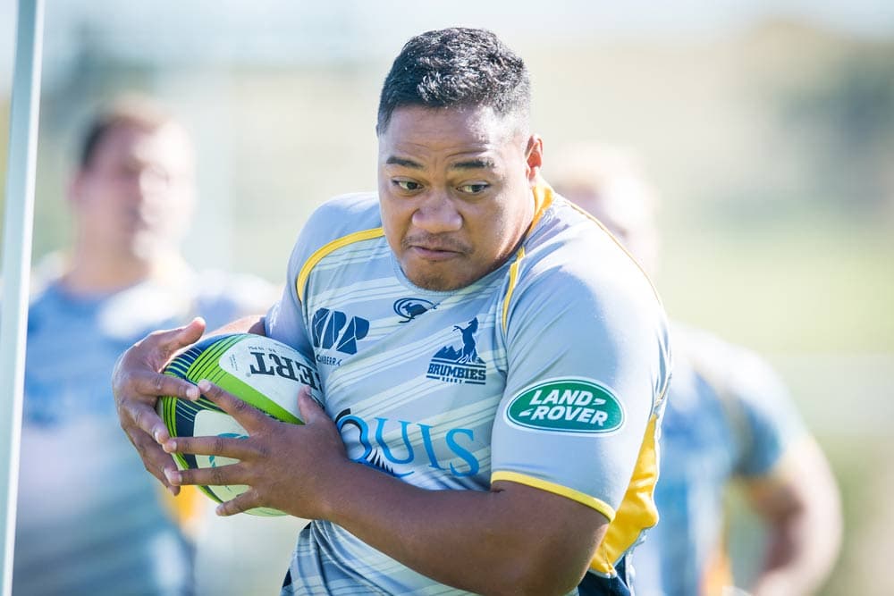 The Brumbies will be inspired by recently retired Ita Vaea on Saturday. Photo: ARU Media/Stu Walmsley