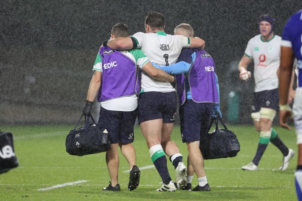 Cian Healy's injury soured Ireland's win over Samoa. Photo: AFP