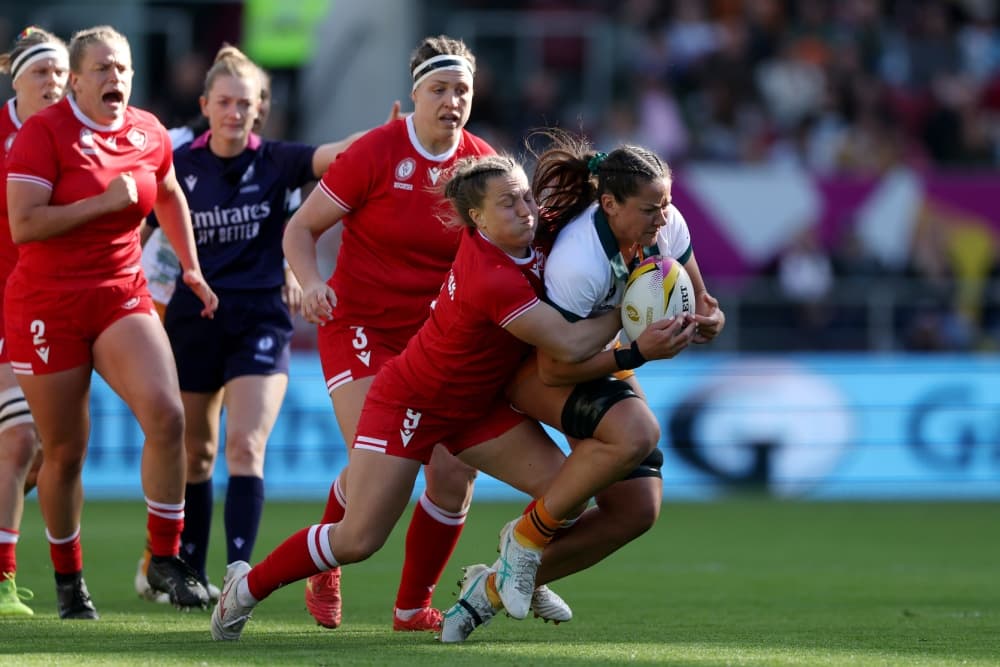Michaela Leonard will become the most capped Wallaroos player in history. Photo: Getty Images