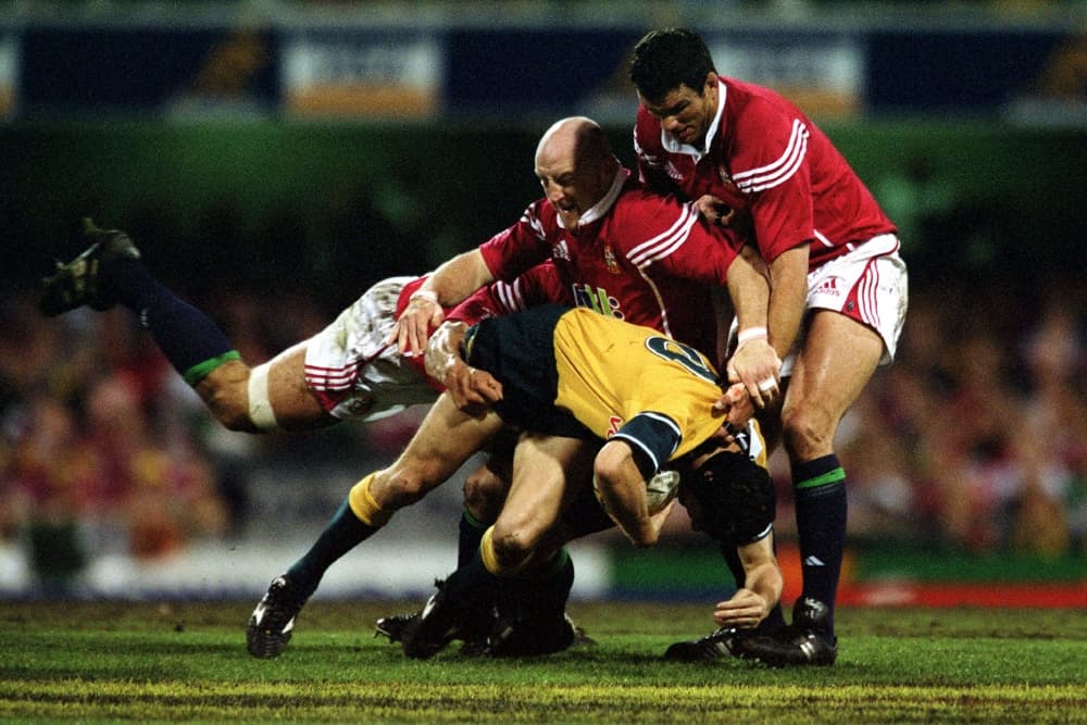 Stephen Larkham reflects on a brutal 2001 Lions campaign. Photo: Getty Images