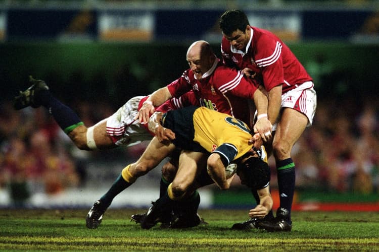 Stephen Larkham reflects on a brutal 2001 Lions campaign. Photo: Getty Images