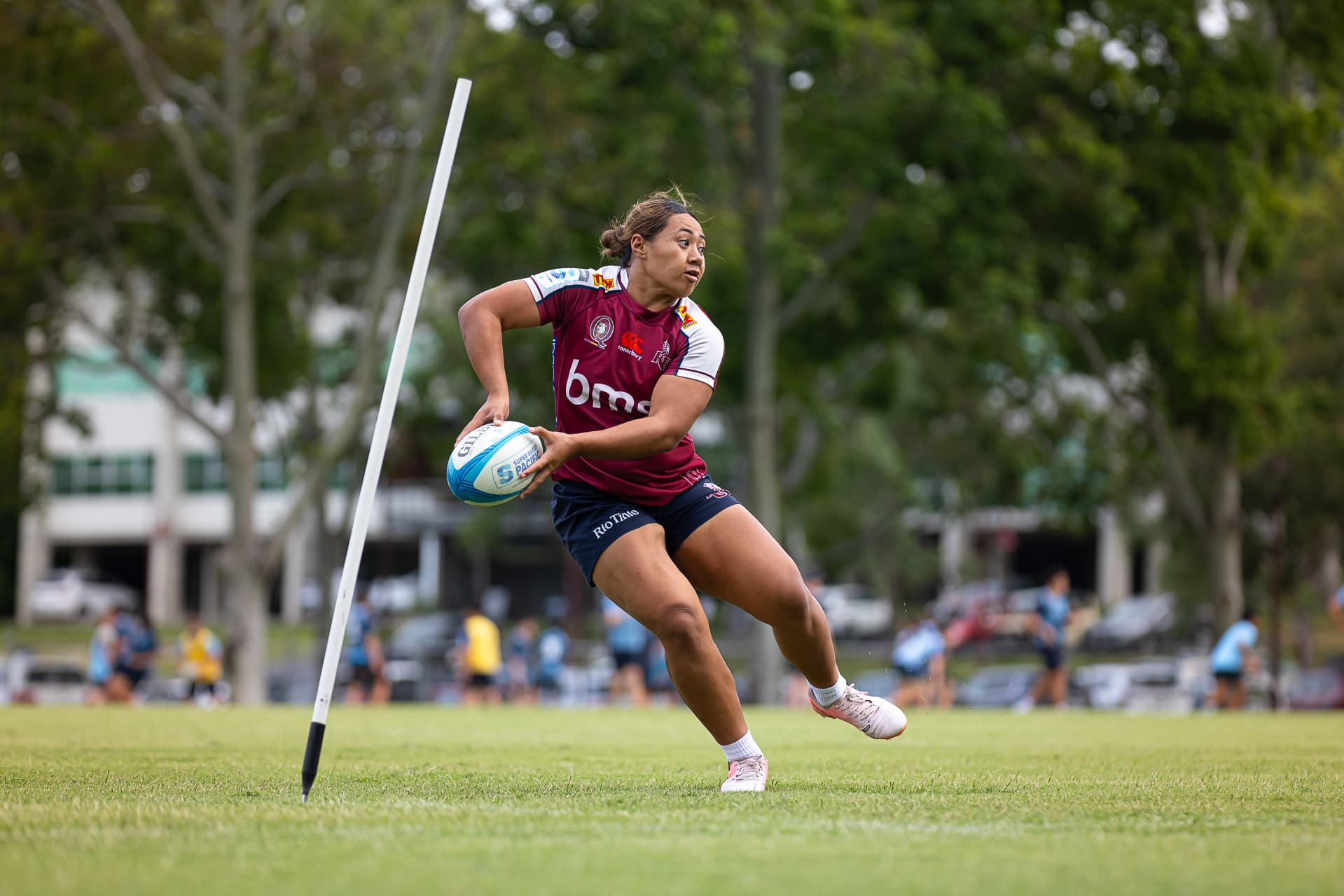 Teen talent Shalom Sauaso at training with the Queensland Reds at Ballymore