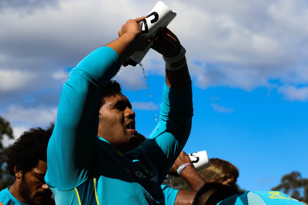Jordan Uelese is pushing for a Wallabies debut on August 19. Photo: ARU Media