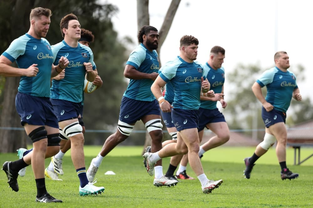 The Wallabies are prepared for the wet conditions awaiting them in Perth. Photo: Getty Images