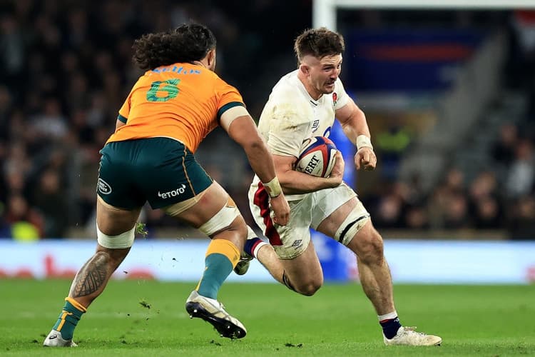 Tom Curry has come under fire after a reported incident following their win over Argentina. Photo: Getty Images