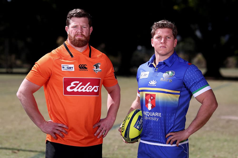 Sydney Rays captain Damien Fitzpatrick and Country Eagles captain Paddy Ryan. Photo: Getty Images