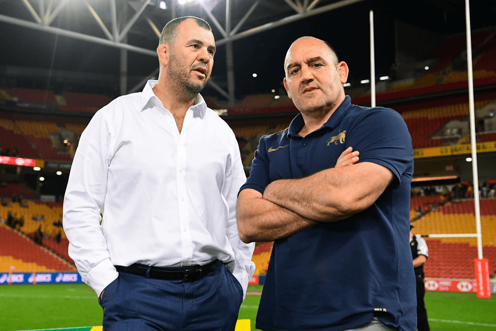 Michael Cheika says he felt compelled to coach alongside his friend Mario Ledesma and Argentina. Photo: RUGBY.com.au/Stuart Walmsley