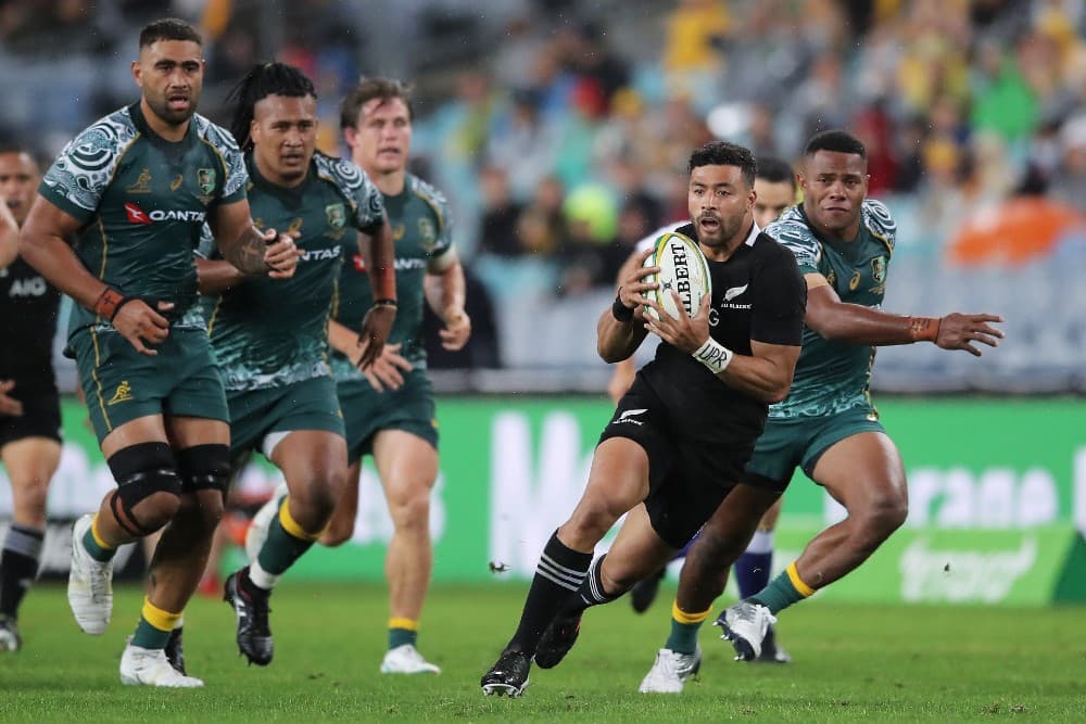 Richie Mo'unga shattered the Wallabies' hopes with his best performance in a black jersey. Photo: Getty Images