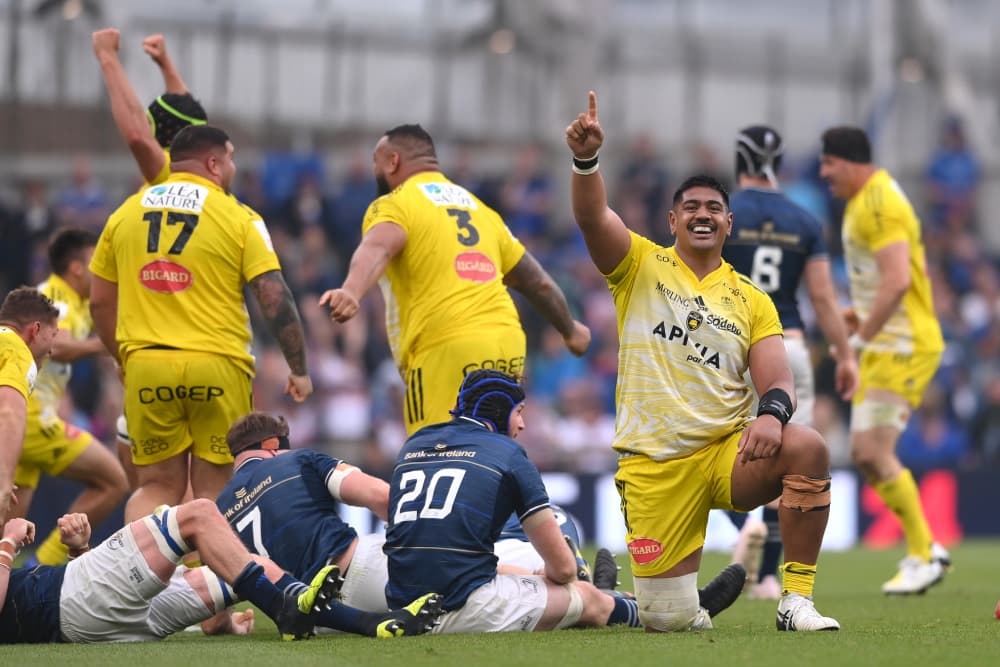 Will Skelton celebrating their back-to-back Champions Cup titles. Photo: Getty Images