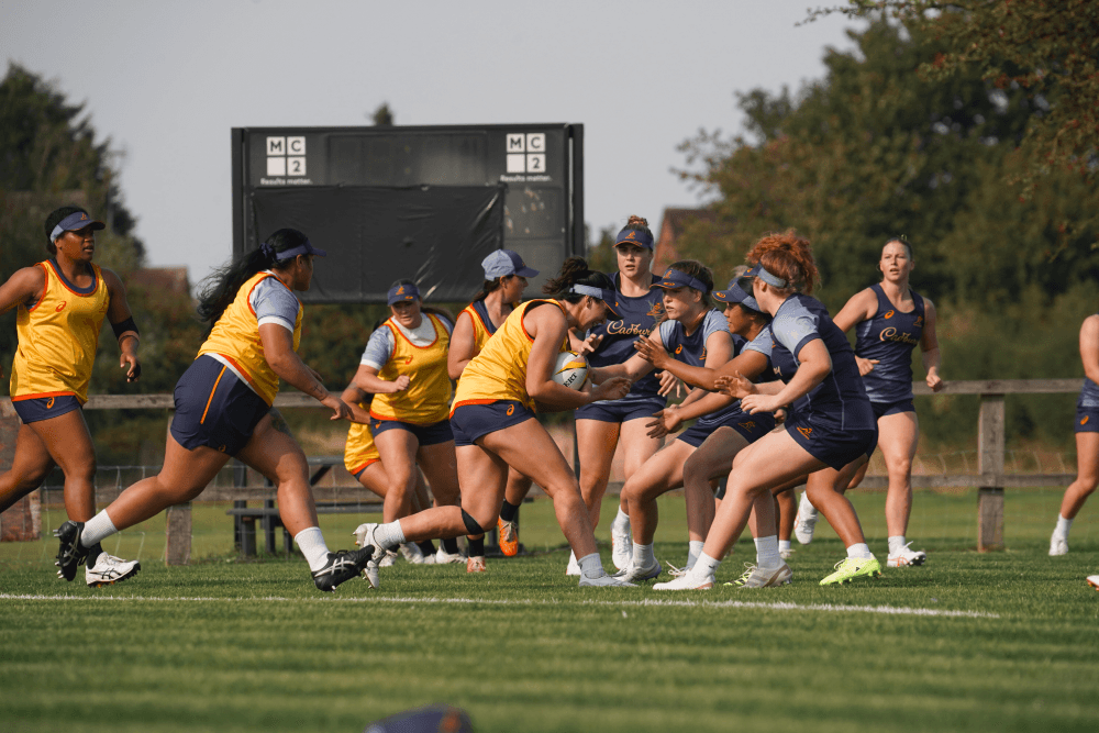The Wallaroos are currently in camp in Manchester. Source: Getty