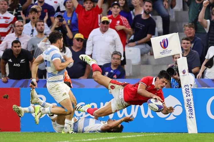 Louis Rees-Zammit is relishing the chance to be back in Wales camp ahead of his international return. Photo: Getty Images