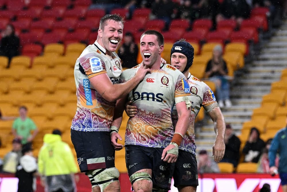 Joe Brial and Angus Blyth are amongst several players with roots in both NSW and QLD. Photo: Getty Images