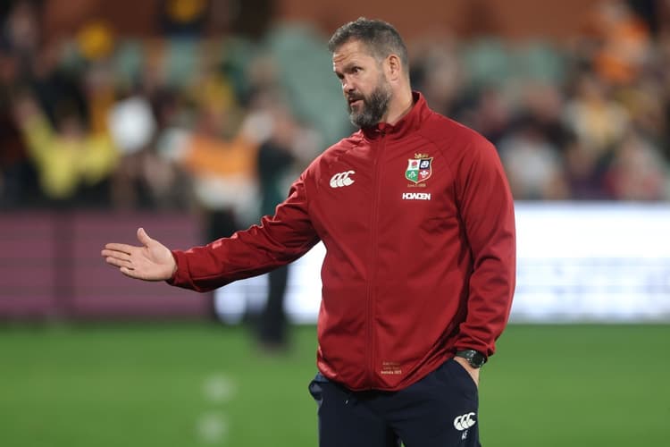 Andy Farrell is pleased where his side sits heading into Saturday's first Test. Photo: Getty Images