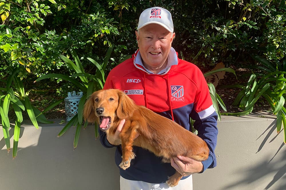 Easts fanatic, Peter Shipway. 