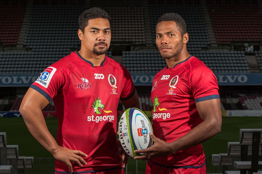 Chris Feauai-Sautia and Filipo Daugunu have signed for 2018. Photo: QRU Media/Brendan Hertel