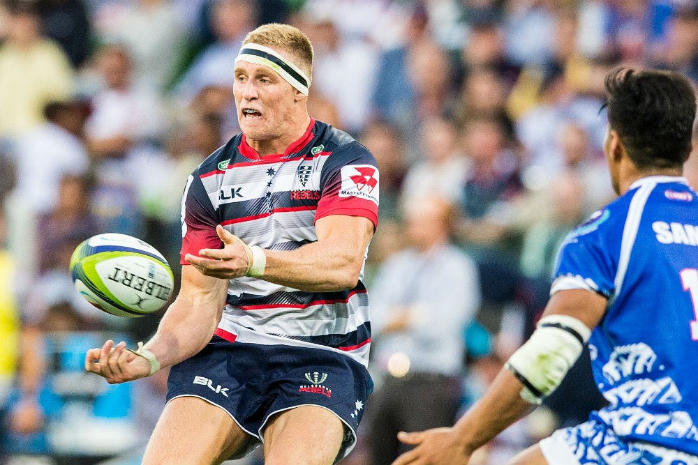 Reece Hodge played a starring role for the Rebels last night. Photo: ARU Media/Stu Walmsley
