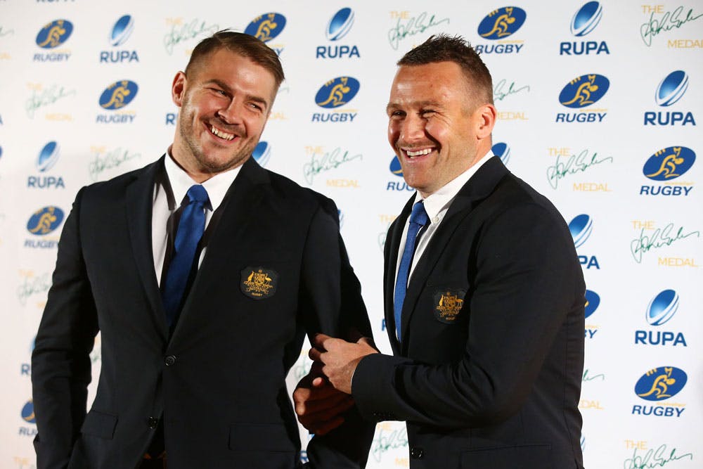 Drew Mitchell and Matt Giteau will be back in August. Photo: Getty Images
