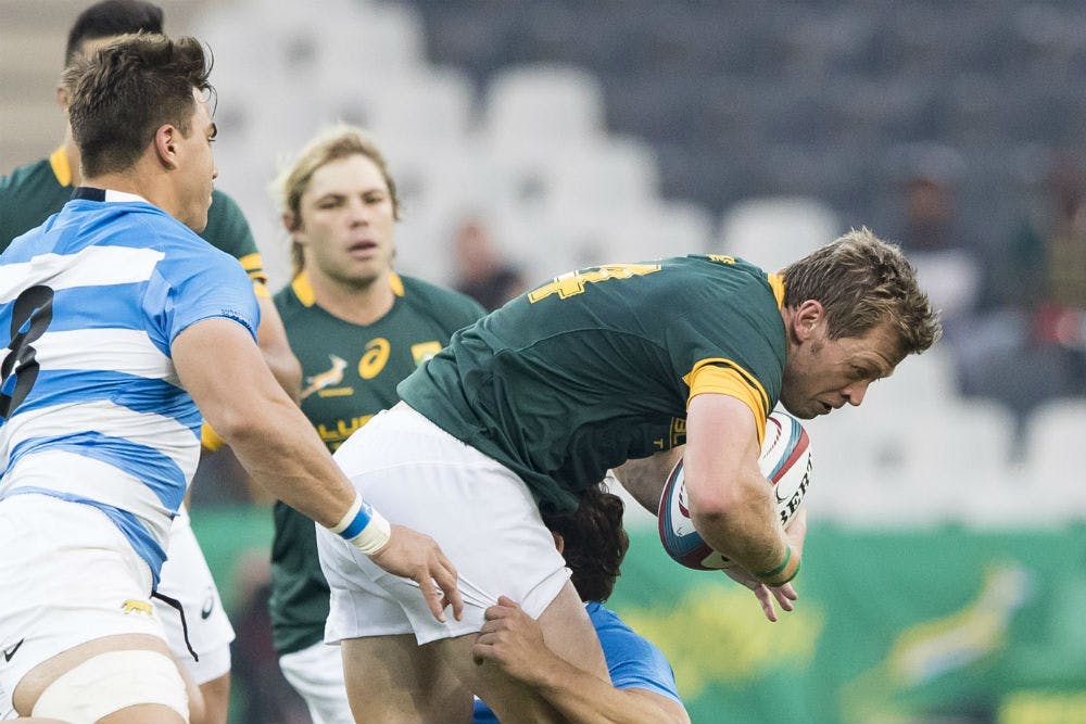 Ruan Combrinck suffered a leg injury in South Africa's loss to Argentina. Photo: Getty Images
