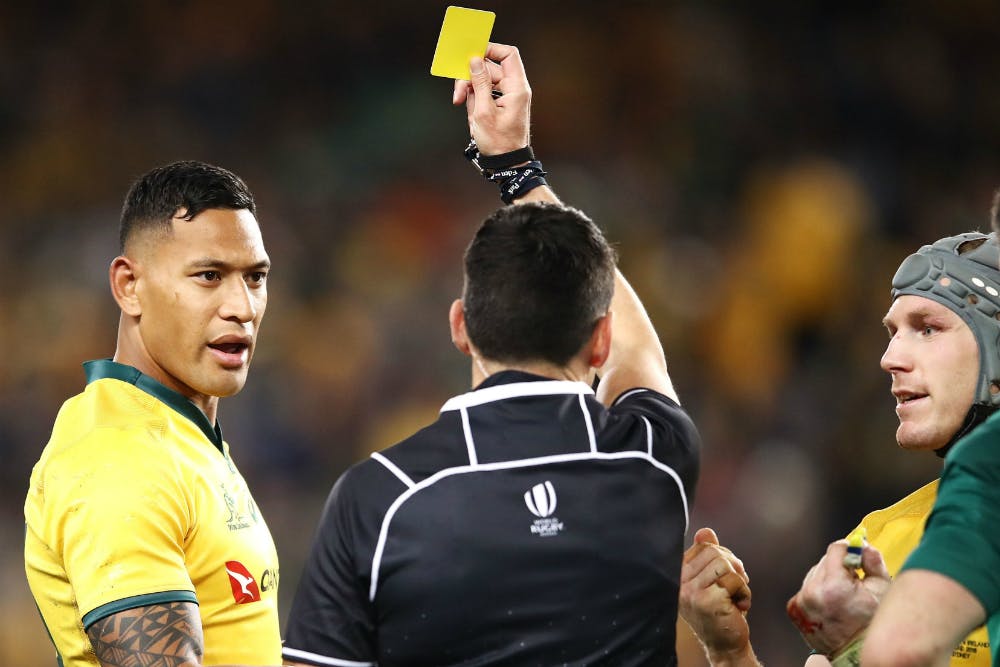 Israel Folau's yellow card for mid-air contact could be a thing of the past. Photo: Getty Images
