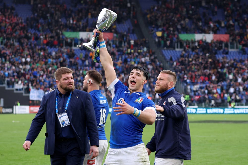 Italy stunned Scotland to take out the victory. Photo: Getty Images