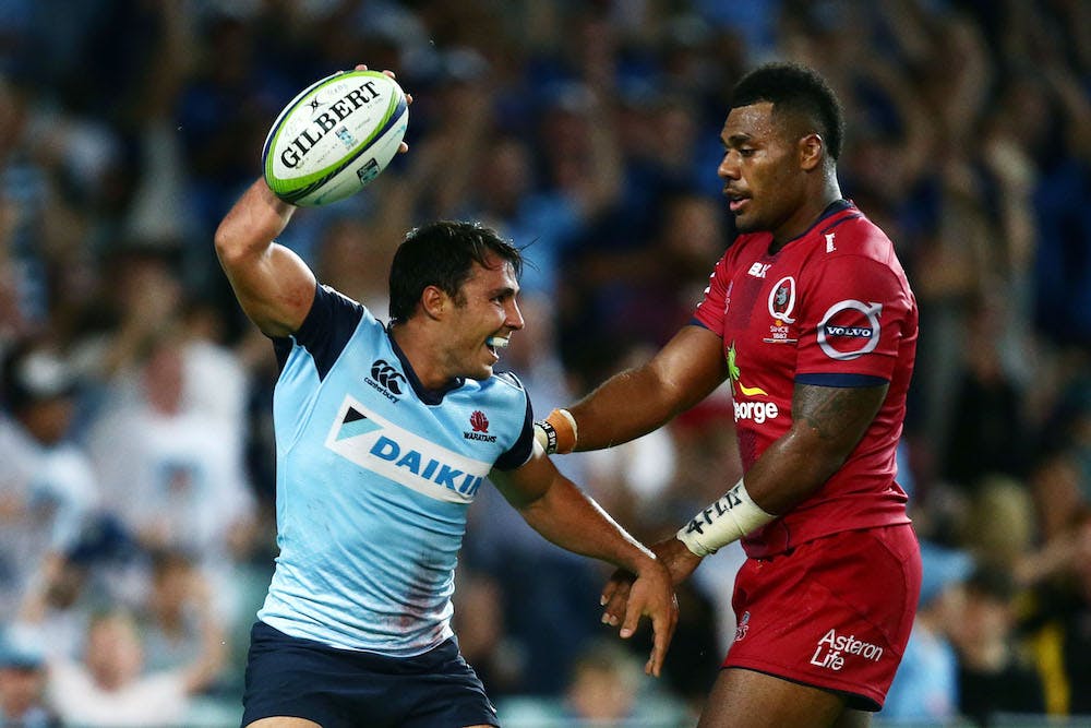 New South Welshman Nick Phipps and Queenslander Samu Kerevi. Photo: Getty Images