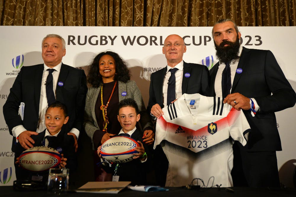 Jonah Lomu's sons were part of the French bid in London. Photo: AFP