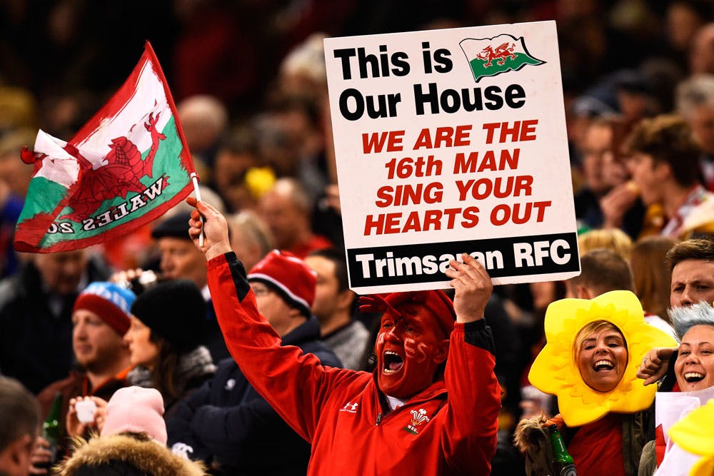 Known for their passion - Welsh rugby fans. Photo: Getty Images