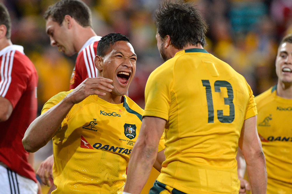 Israel Folau starred on his Wallabies debut. Photo: Getty Images