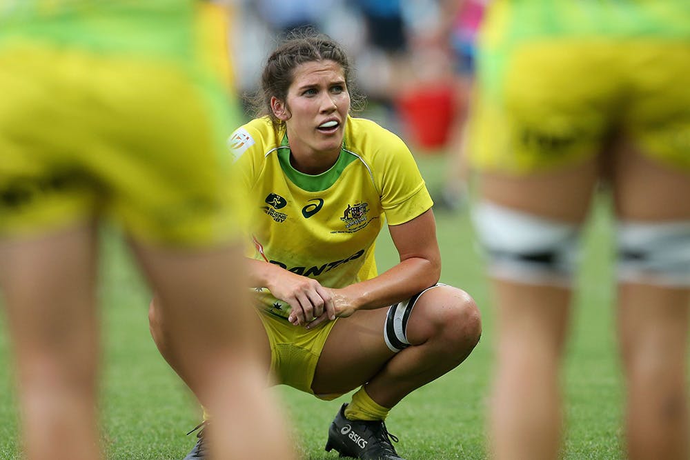 Charlotte Caslick is part of a star-studded Bond Uni team for the Aon Uni7s series. Photo: Getty Images
