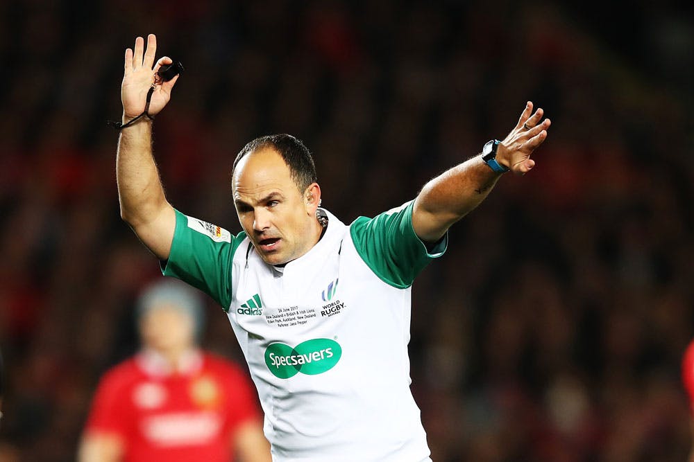 Jaco Peyper will be refereeing the Super Rugby final. Photo; Getty Images