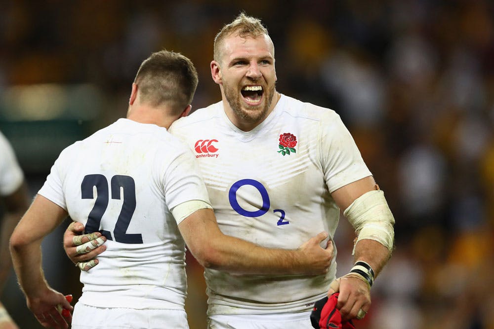 James Haskell had plenty to celebrate on Saturday night. Photo: Getty Images