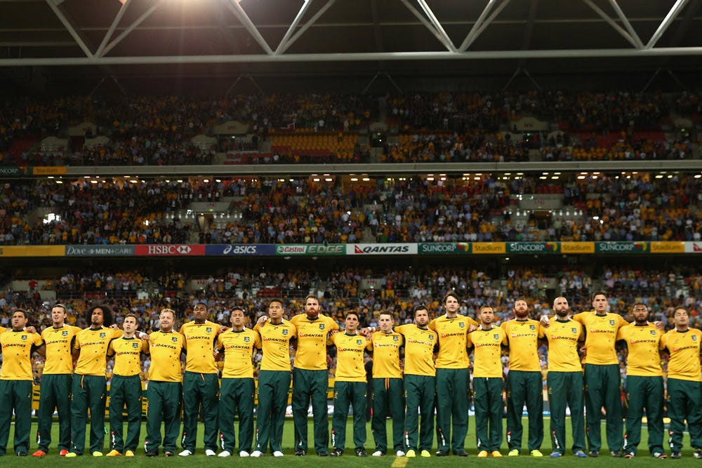 The Wallabies took on the All Blacks in 2014 in Brisbane. Photo:Getty Images