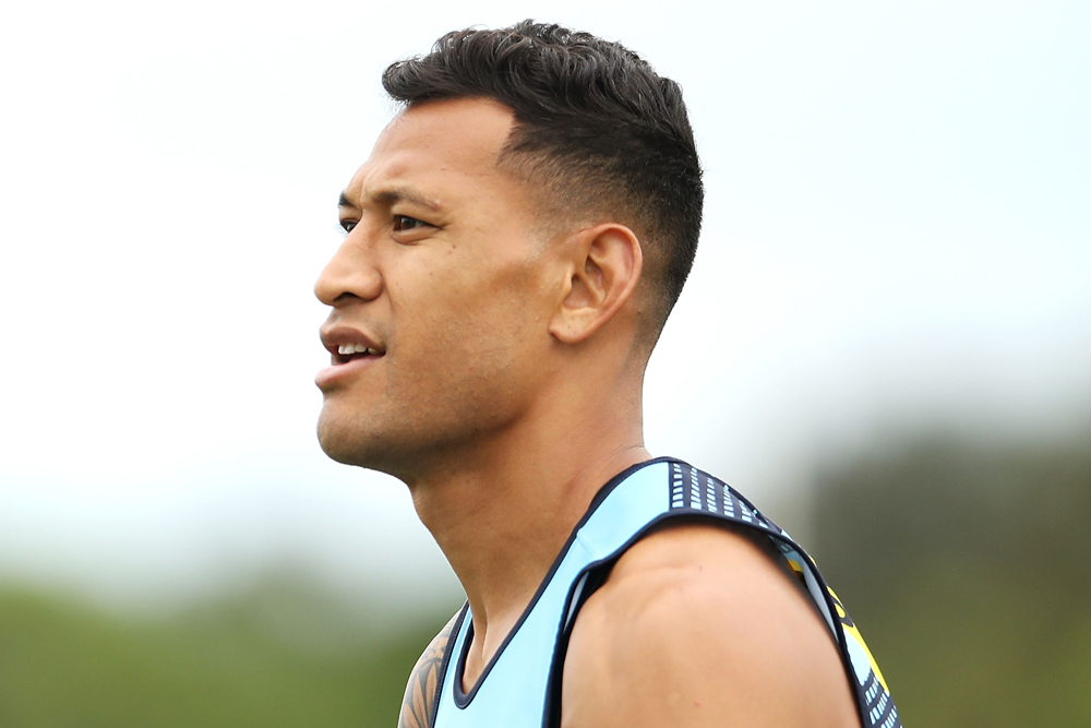 Israel Folau's fundraising page has been shut down. Photo: Getty Images