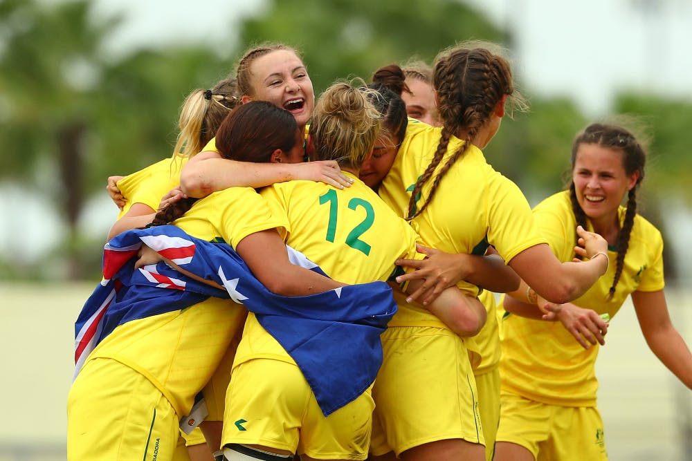 The Uni 7s series will provide opportunity for the girls that claimed gold at the Youth Commonwealth Games in the Bahamas. Photo: Getty Images