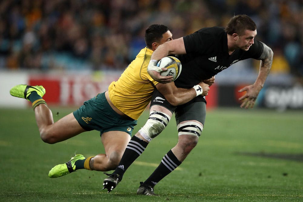 Liam Squire scored first for the All Blacks. Photo: Getty Images