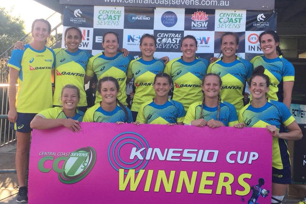 The Aussie women took out the Central Coast Sevens. Photo: CC7s