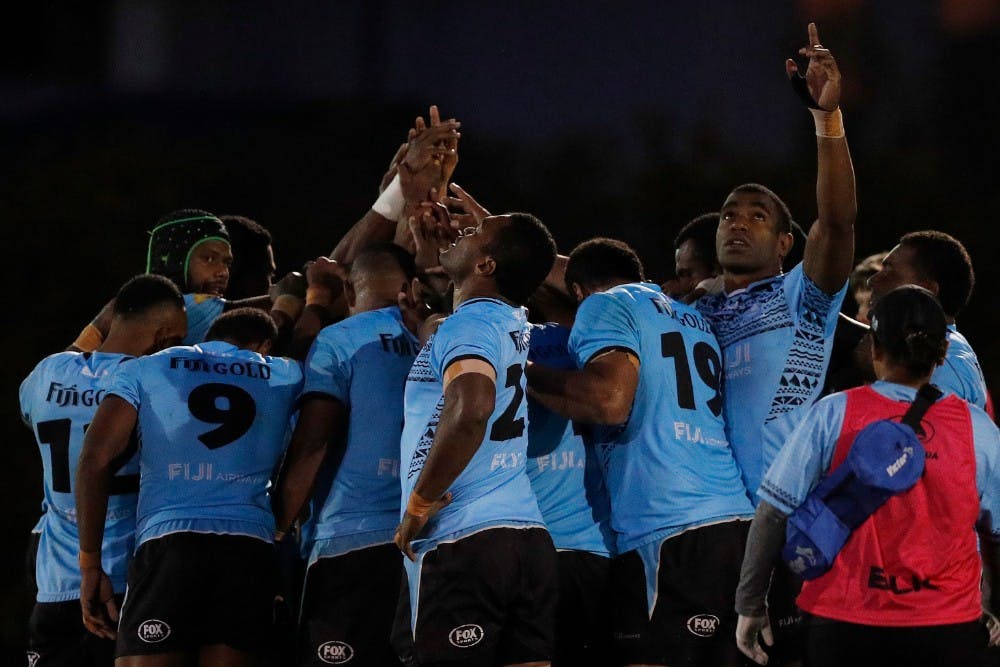 The Fijian Drua celebrate an amazing 40-36 win over Melbourne that keeps their hopes of an NRC championship defence alive. Photo: Getty Images