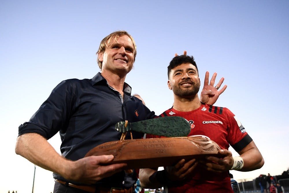 The Crusaders won the inaugural Super Rugby Aotearoa competition in 2020 following the suspension of the regular season. Photo: Getty Images