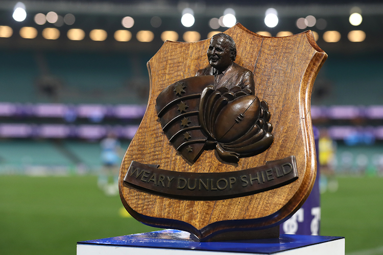 The Weary Dunlop Shield which the Melbourne Rebels and NSW Waratahs play for