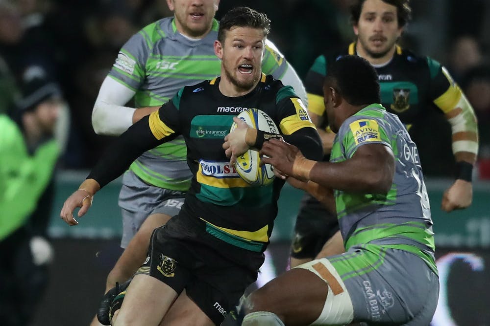 Rob Horne crossed for Northampton in their Champions Cup loss. Photo: Getty Images
